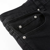 Amiri Jeans Casual Hip Hop Wash Splash-Ink Painted Slim Jeans Casual Fashionable 862