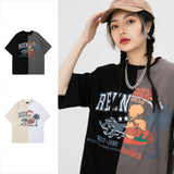Man Tees Street Fashion Color Block Short Sleeve T-shirt