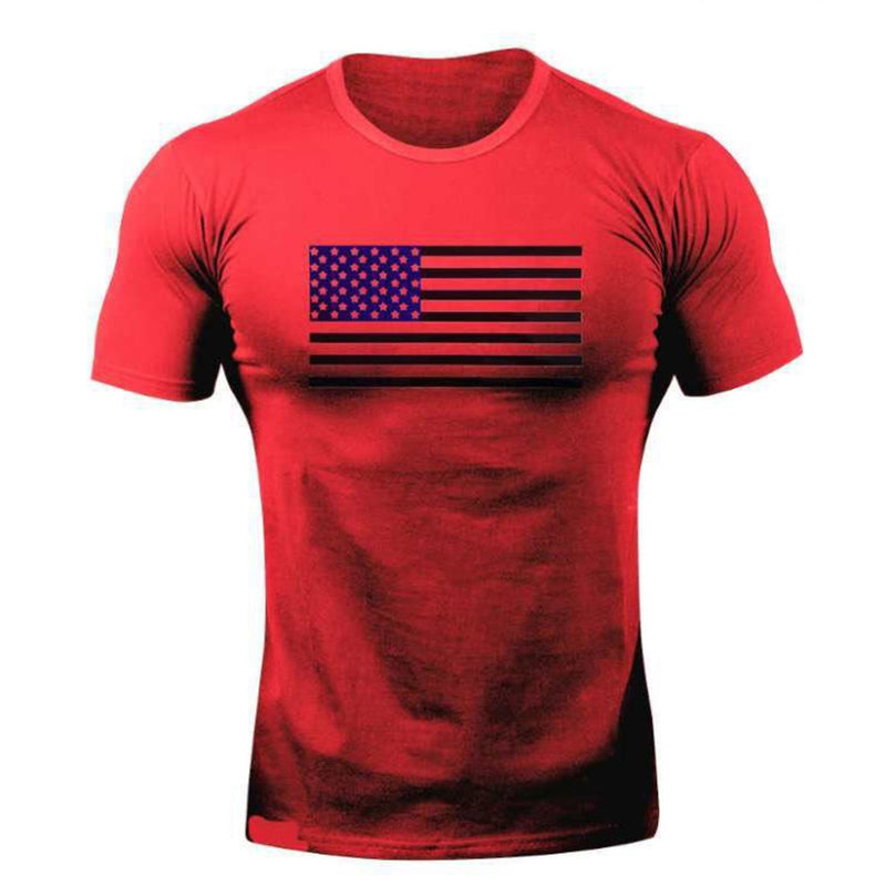 Tactics Style T Shirt for Men Sports T-shirt Men's Summer round Neck Training Sports Short Sleeve