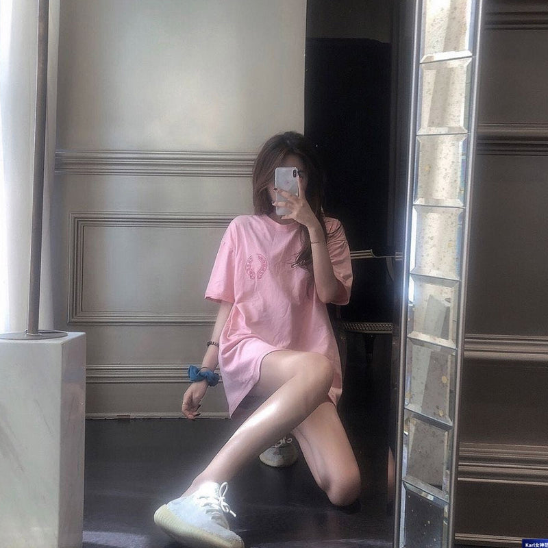 CHH Chrome Heart T Shirt Spring/Summer Printed Round Neck Short Sleeve T-shirt For Men And Women