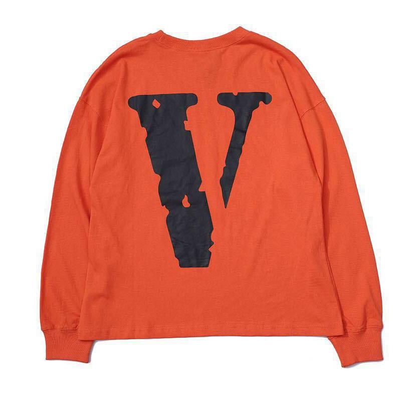 Vlone Sweatshirt Personality Print Oversize Men and Women Couple Long Sleeve Loose Hip Hop Style