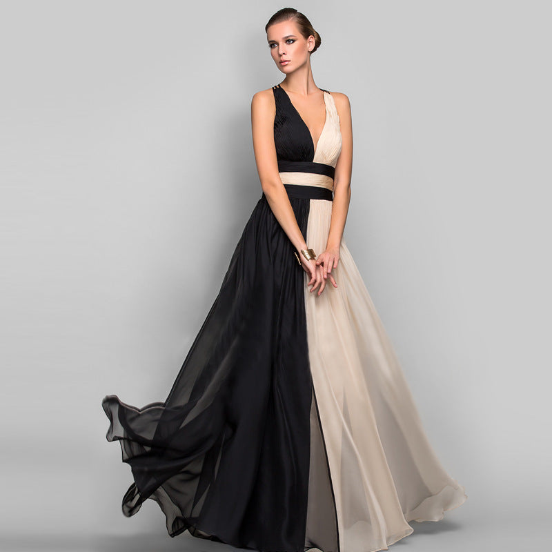 Semi Formal Dresses for Wedding Summer Slim-Fit Sexy Sleeveless Dress Long Dress