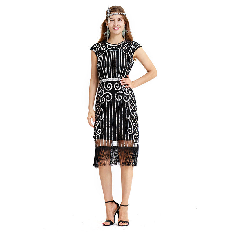 The Great Gatsby Dresses Vintage Gown Tassel Dress Banquet Evening Gown