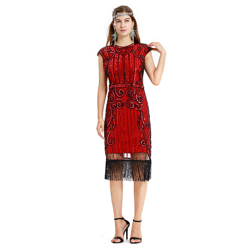 The Great Gatsby Dresses Vintage Gown Tassel Dress Banquet Evening Gown