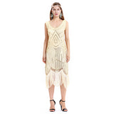 The Great Gatsby Dresses Vintage Sequined Tassel Dress Beaded