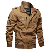 Men Fit Bomber Jacket Windbreaker Moto Street Coat Men's Clothing Spring Stand Collar Overalls plus Size Loose Casual Flight Jacket
