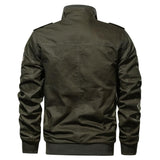 Men Fit Bomber Jacket Windbreaker Moto Street Coat Men's Clothing Spring Stand Collar Overalls plus Size Loose Casual Flight Jacket