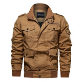 Tactics Style Men Outdoor Windproof Coat Men Casual Jacket Spring and Autumn Men's Jacket Casual Coat Pure Cotton Workwear plus Size Men's Clothing