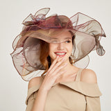 Kentucky Derby Hats Elegant Personality Spring and Summer Outer Sun Hat