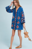 Women Dresses Embroidered Shirt Loose Dress