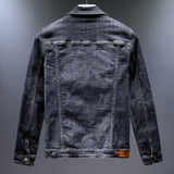 Cotton Solid Men's Denim Trucker Jacket Mens Spring Autumn Casual Slim Fit Bomber Jackets Men Jean Coat Men Outwear Male Cowboy Jacket