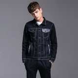 Cotton Solid Men's Denim Trucker Jacket Men Spring Autumn Casual Slim Fit Bomber Jackets Men Jean Coat Men Outwear