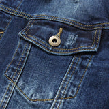 Cotton Solid Men's Denim Trucker Jacket Mens Spring Autumn Casual Slim Fit Bomber Jackets Men Jean Coat Men Outwear Male Cowboy Denim