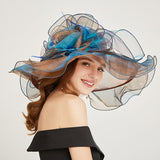 Kentucky Derby Hats Elegant Personality Spring and Summer Outer Sun Hat