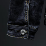 Cotton Solid Men's Denim Trucker Jacket Mens Spring Autumn Casual Slim Fit Bomber Jackets Men Jean Coat Men Outwear Male Cowboy Jacket