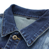 Cotton Solid Men's Denim Trucker Jacket Mens Spring Autumn Casual Slim Fit Bomber Jackets Men Jean Coat Men Outwear Male Cowboy Denim