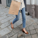 Nude Block Heel Sandals Vintage Mary Jane Shoes