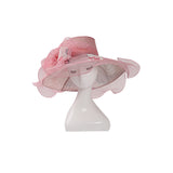 Kentucky Derby Hats Embroidery Broad-Brimmed Hat Spring and Summer Sun Hat