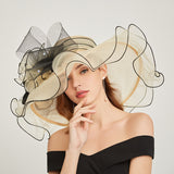Kentucky Derby Hats Women's Curling Embroidered Hat