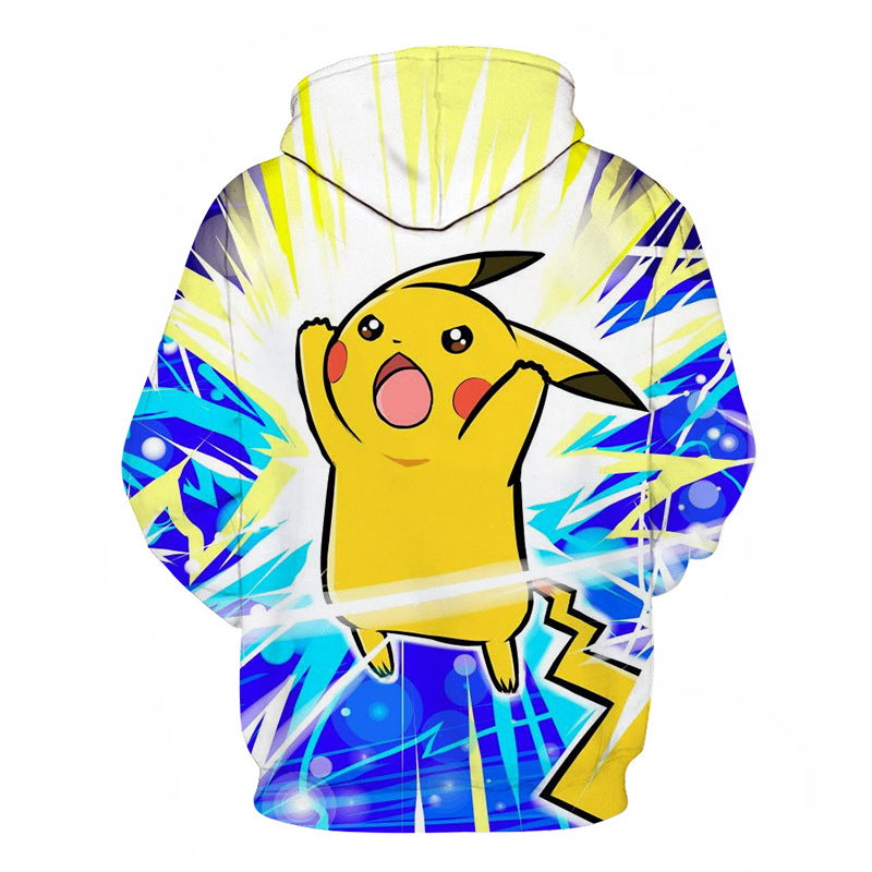 Men and Women Pokemon Pikachu Coat 3D Digital Printing Sweater