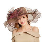 Kentucky Derby Hats Elegant Personality Spring and Summer Outer Sun Hat