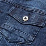 Cotton Solid Men's Denim Trucker Jacket Mens Spring Autumn Casual Slim Fit Bomber Jackets Men Jean Coat Men Outwear Male Cowboy Stretch