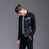 Cotton Solid Men's Denim Trucker Jacket Men Spring Autumn Casual Slim Fit Bomber Jackets Men Jean Coat Men Outwear