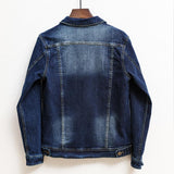 Cotton Solid Men's Denim Trucker Jacket Mens Spring Autumn Casual Slim Fit Bomber Jackets Men Jean Coat Men Outwear Male Cowboy Denim