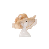 Kentucky Derby Hats Embroidery Broad-Brimmed Hat Spring and Summer Sun Hat