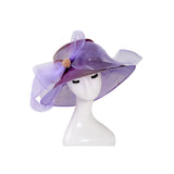 Kentucky Derby Hat Curling Embroidery Broad-Brimmed Hat