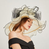 Kentucky Derby Hats Women's Curling Embroidered Hat