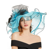Kentucky Derby Hats Women's Curling Embroidered Hat