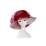 Kentucky Derby Hat Curling Embroidery Broad-Brimmed Hat