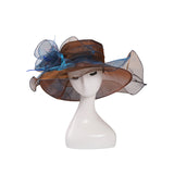 Kentucky Derby Hats Embroidery Sun Hat with Wide Brim