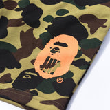 Shark Print Shorts Color Matching Camouflage Color Printing Cotton Shorts Men's Summer Shorts