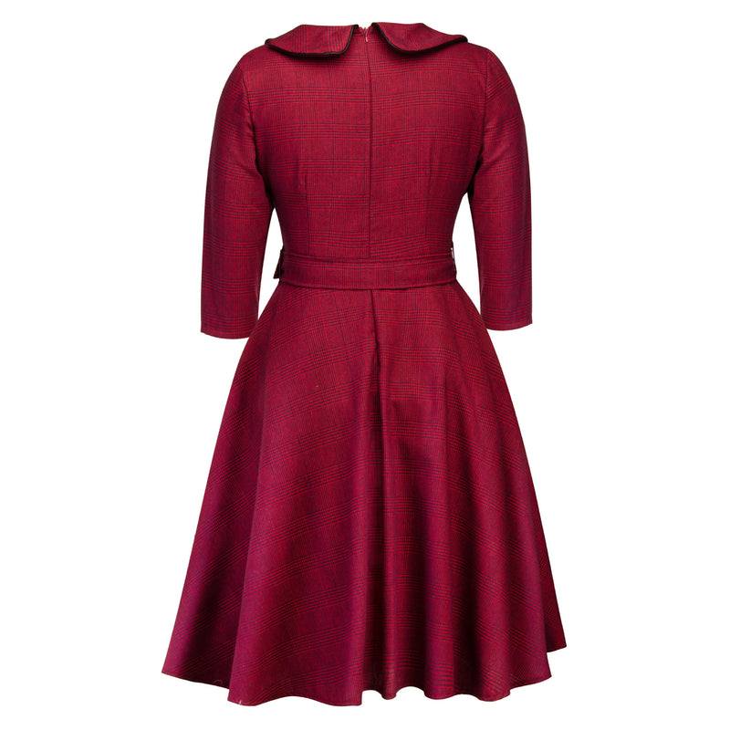 Work Dresses for Girls Autumn and Winter plus Size Dress Women's Vintage Dress