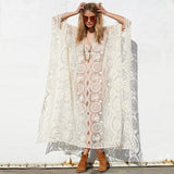 Beth Dutton Bohemian Dress Summer Spring Midi Dresses Lace Hollow Mesh Long Dress Beach Dress