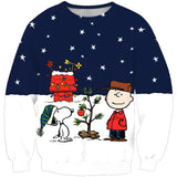 Black Christmas Sweater 3D Printed Crew Neck Sweatshirt