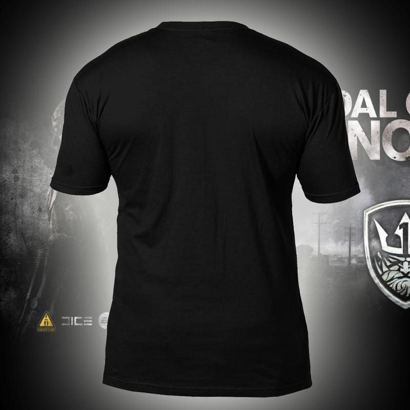 Tactics Style T Shirt for Men Tactical Cotton Short Sleeve T-shirt Outdoor Sports T-shirt Men