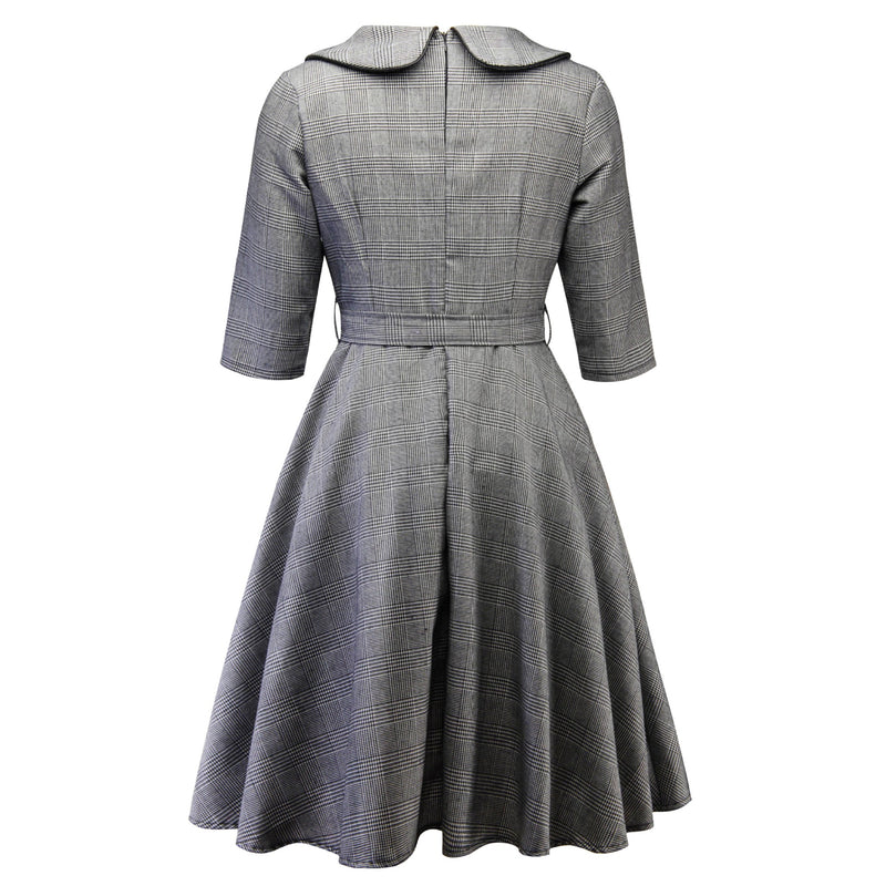 Work Dresses for Girls Autumn and Winter plus Size Dress Women's Vintage Dress