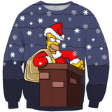 The Simpsons Sweatshirts Simpsons 3D Personality Printed Crew Neck Sweatshirt AliExpress, Amazon, Wish, Hot Sale