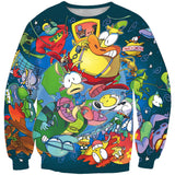 The Simpsons Sweatshirts Simpsons 3D Printed Crew Neck Sweatshirt