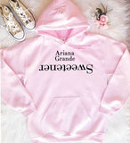 Slogan Graphic Hoodie  Ariana Grande Sweetener