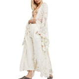 Beth Dutton Bohemian Dress Winter Autumn Midi Dresses Embroidered Dress Cardigan Lace Evening Long Dress