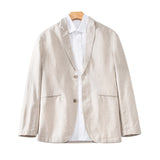 Mens Linen Suits Men's Casual Suit Jacket Loose