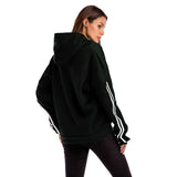 Women Plus Size Tops Hooded Pullover Pocket Plus Velvet Thickened Solid Color Loose Sweater