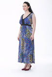 Women Plus Size Maxi Dresses Summer Sleeveless Bohemian Dress