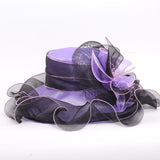 Kentucky Derby Hats Embroidery Flat Top off-the-Face-Hat