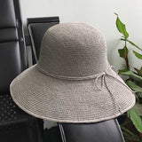 Straw Hat Extra Fine Raffia Hat Women 'S Hand-Woven Fisherman Basin Hat