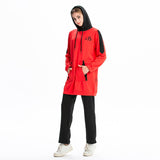 Burkini Muslim Swimwear Stitching Hooded Pullover Pocket Loose Drawstring Long Sleeve Leisure Sports Sweater